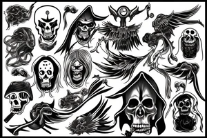 grim reaper tattoo idea