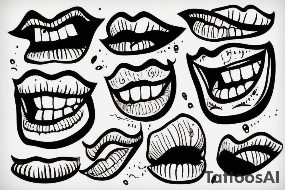 Mud mouth tattoo idea