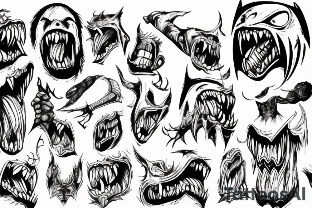 berserker screaming tattoo idea