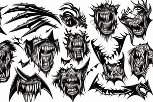 berserker screaming tattoo idea