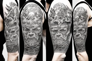 berserker theme tattoo for your back tattoo idea