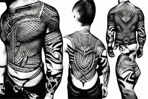 berserker theme tattoo for your back tattoo idea