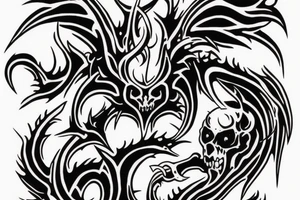 demon and pain, blood
theme tattoo for your back tattoo idea