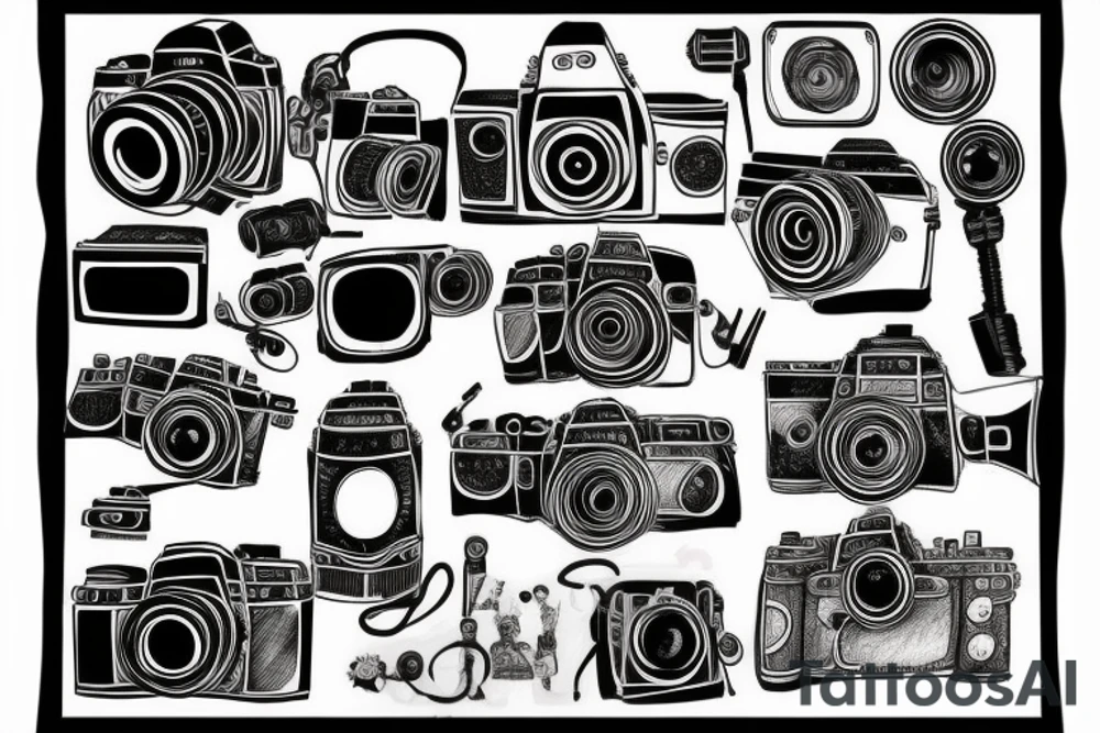 camera tattoo idea