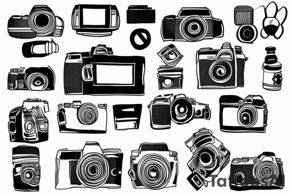 camera tattoo idea