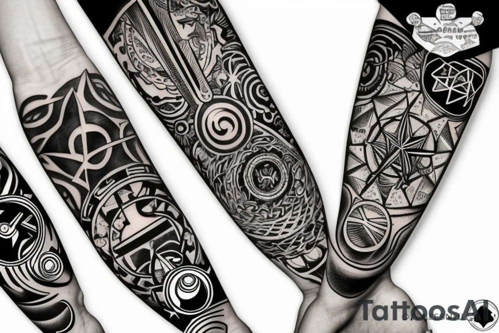 19 stars and 6 planets tattoo idea