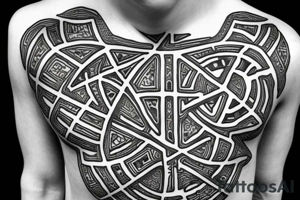 ank cross tattoo idea