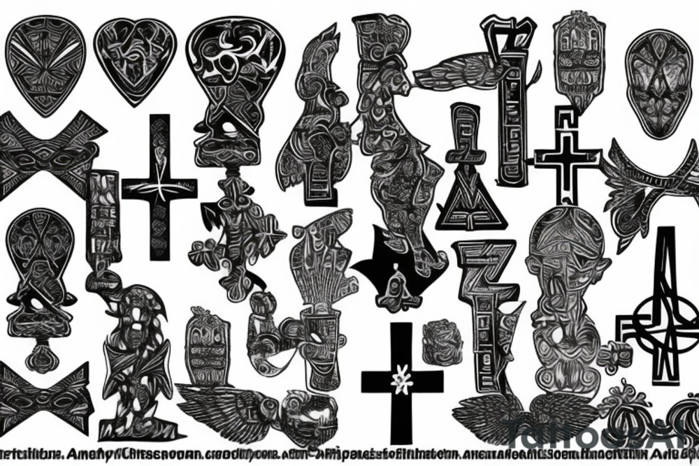 ankh cross tattoo idea