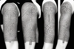 ankh cross tattoo idea