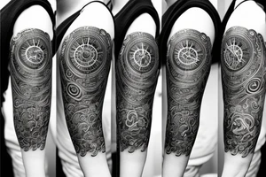 Pocket watch tattoo idea
