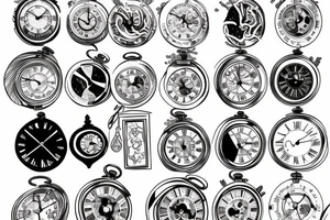 Pocket watch tattoo idea