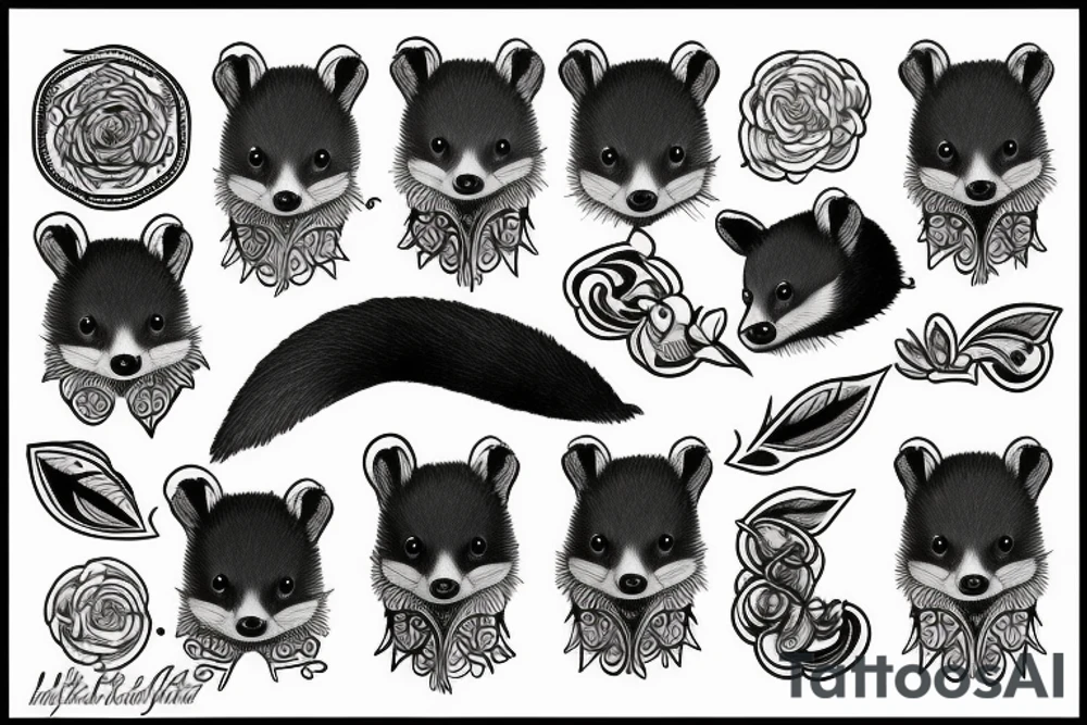 beech marten tattoo idea