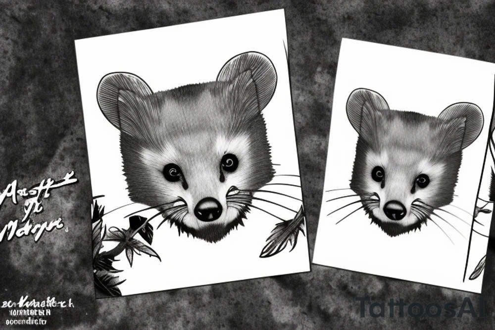 beech marten tattoo idea