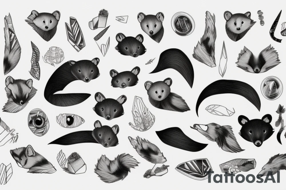 beech marten tattoo idea