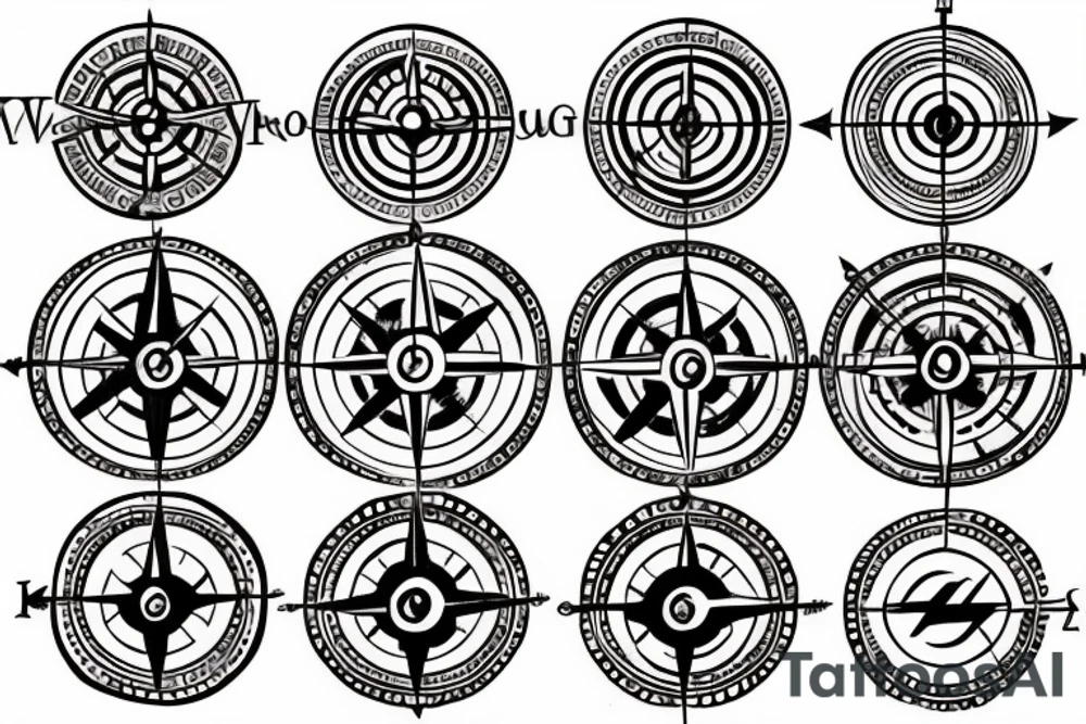 Viking compass tattoo idea