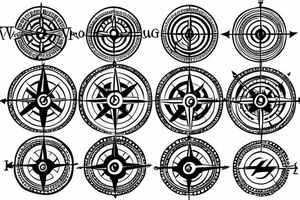 Viking compass tattoo idea