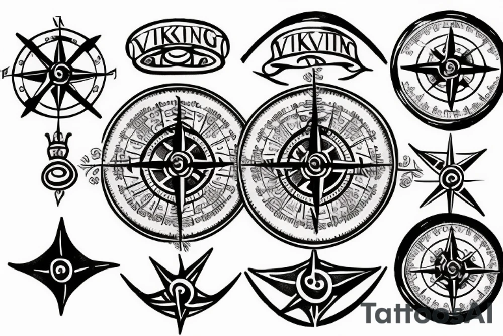 Viking compass tattoo idea