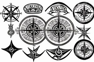 Viking compass tattoo idea
