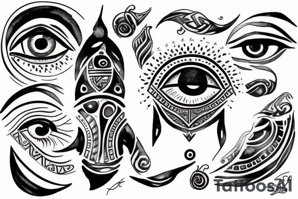 Eye of horus tattoo idea
