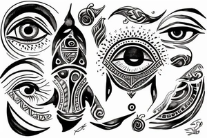 Eye of horus tattoo idea