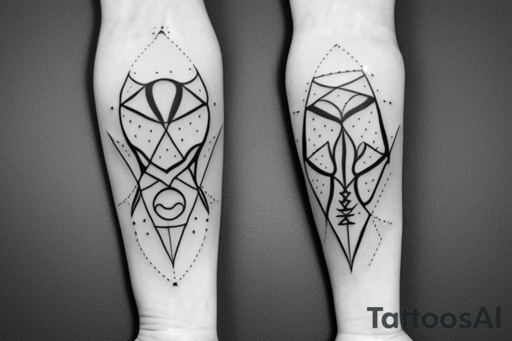 technology inspired vikiring runes tattoo idea