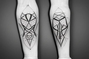 technology inspired vikiring runes tattoo idea