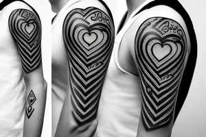 Oldschool tbacco pipe with heart shaped smoke tattoo idea