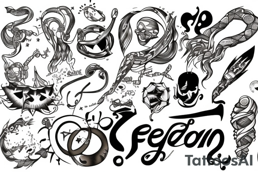 freedom, infinity tattoo idea