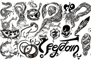freedom, infinity tattoo idea