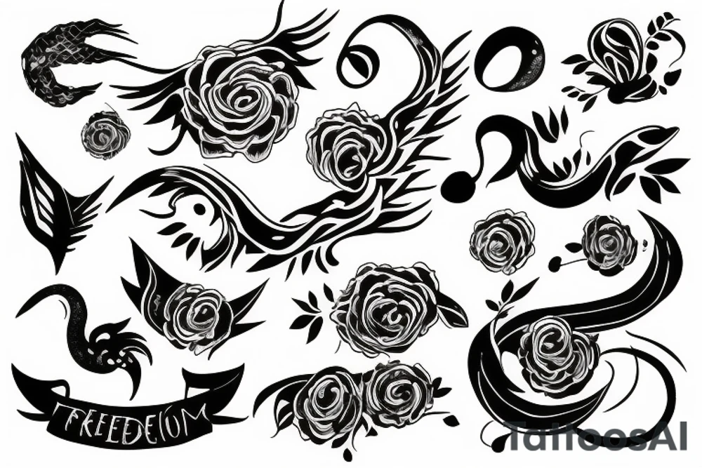 freedom, infinity tattoo idea