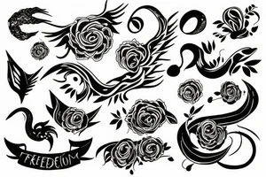 freedom, infinity tattoo idea