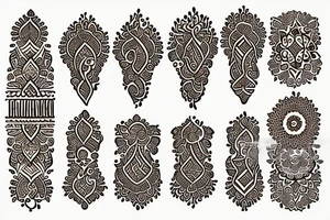 lebanese henna tattoo idea