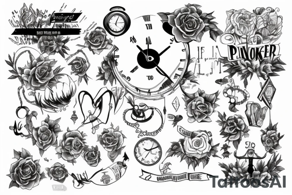 Time makes us a prisoner of the present tattoo idea