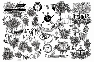 Time makes us a prisoner of the present tattoo idea