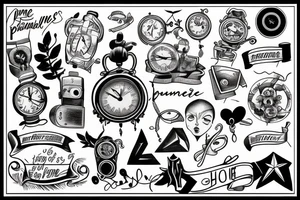 Time makes us a prisoner of the present tattoo idea