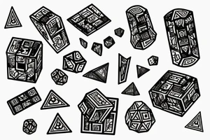 Dice tattoo idea