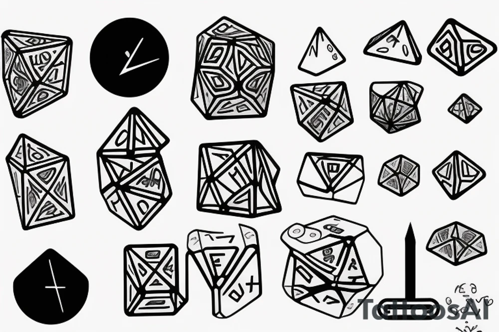 Dice tattoo idea