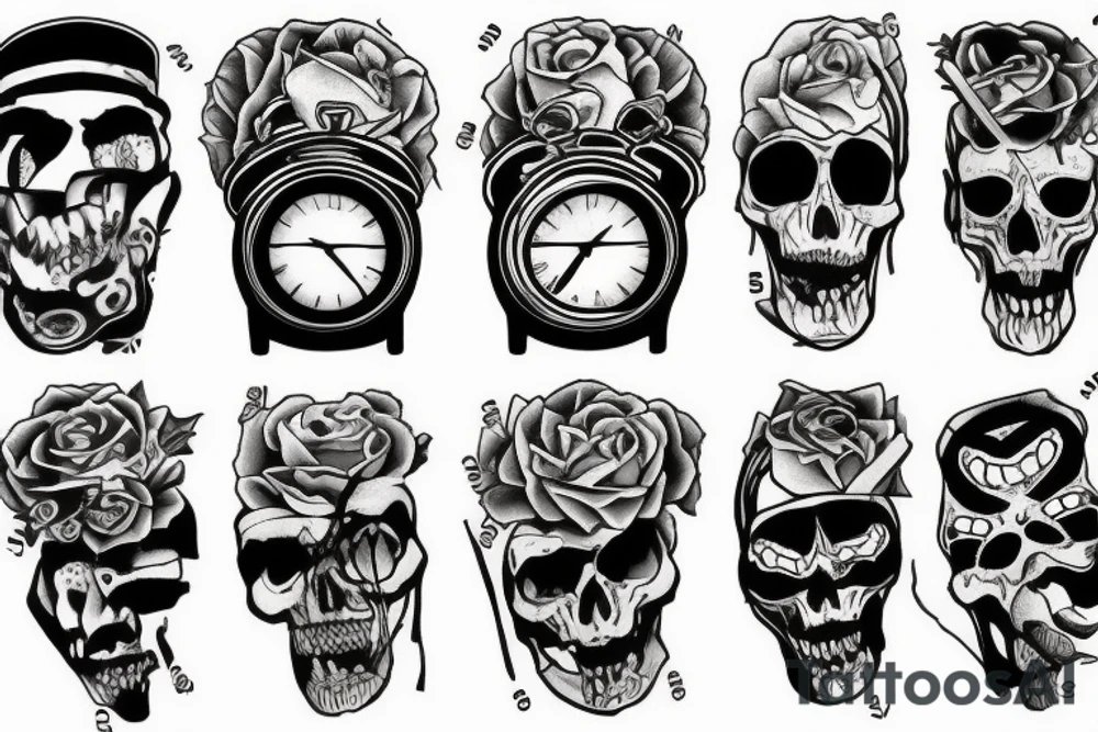 Time in jail running out of time tattoo idea