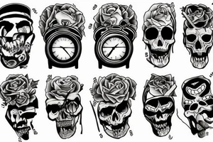 Time in jail running out of time tattoo idea