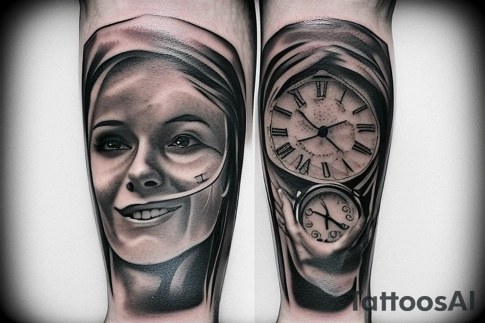 Time in jail running out of time tattoo idea