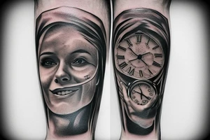 Time in jail running out of time tattoo idea