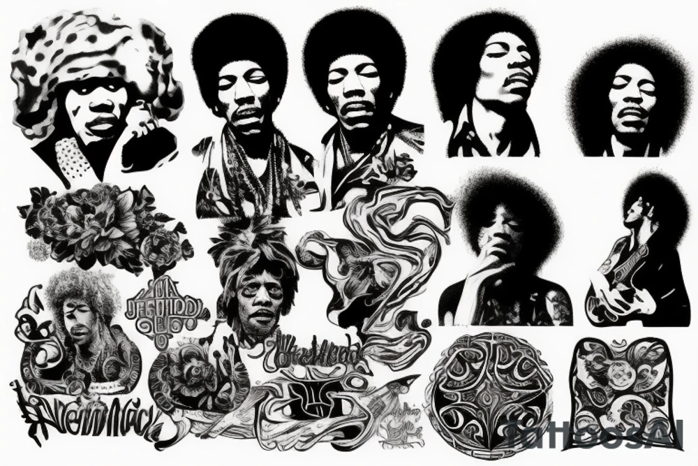 Jimi hendrix tattoo idea