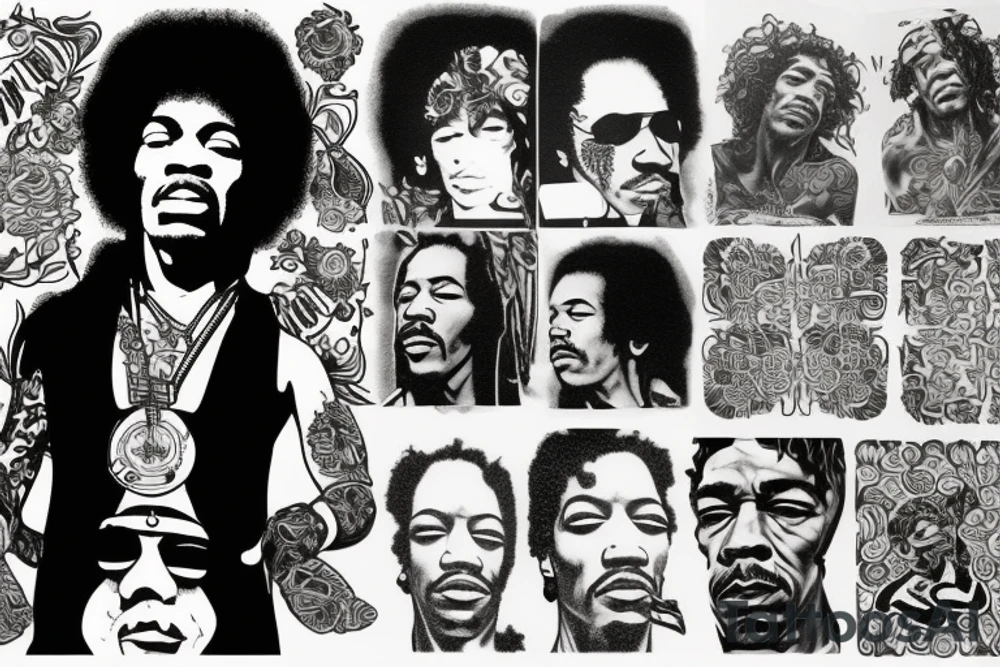 Jimi hendrix tattoo idea
