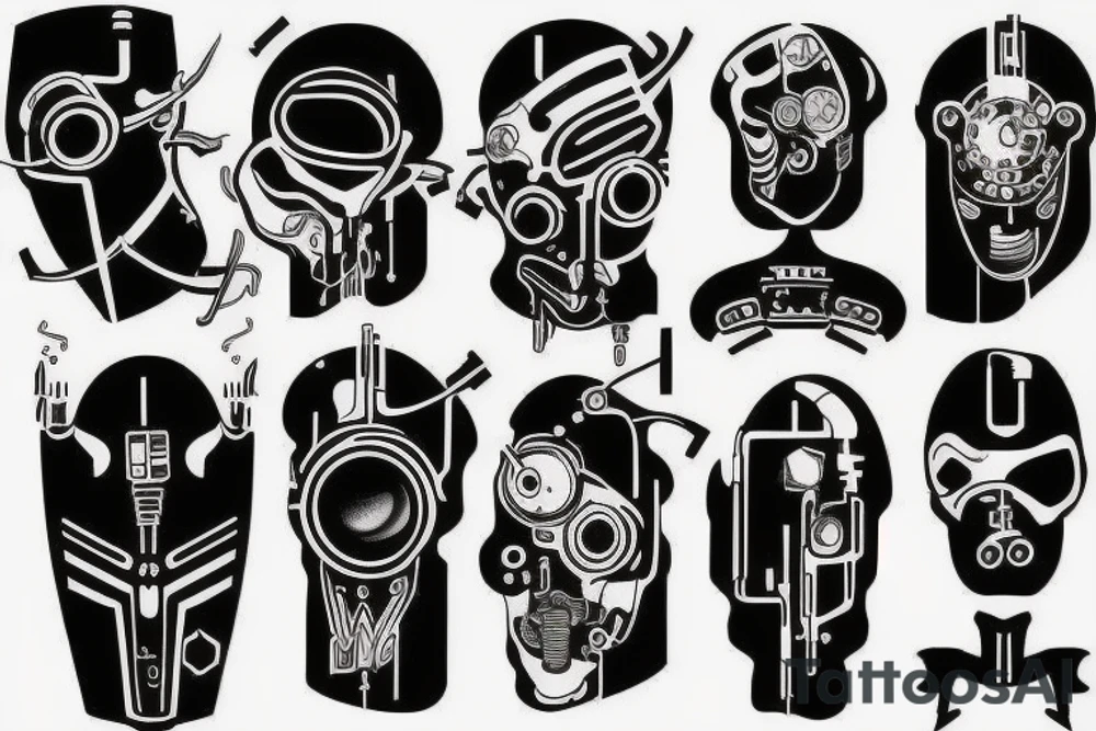 january 9 1974 cyberpunk tattoo idea