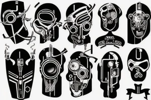 january 9 1974 cyberpunk tattoo idea