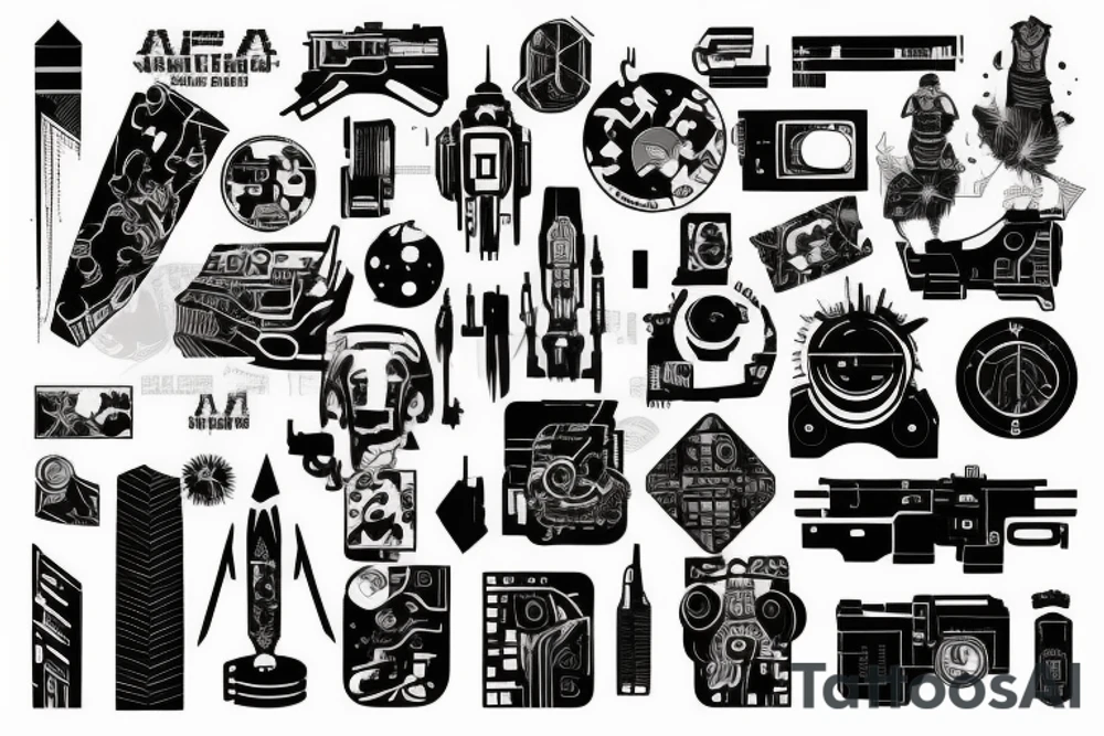 1974 cyberpunk tattoo idea