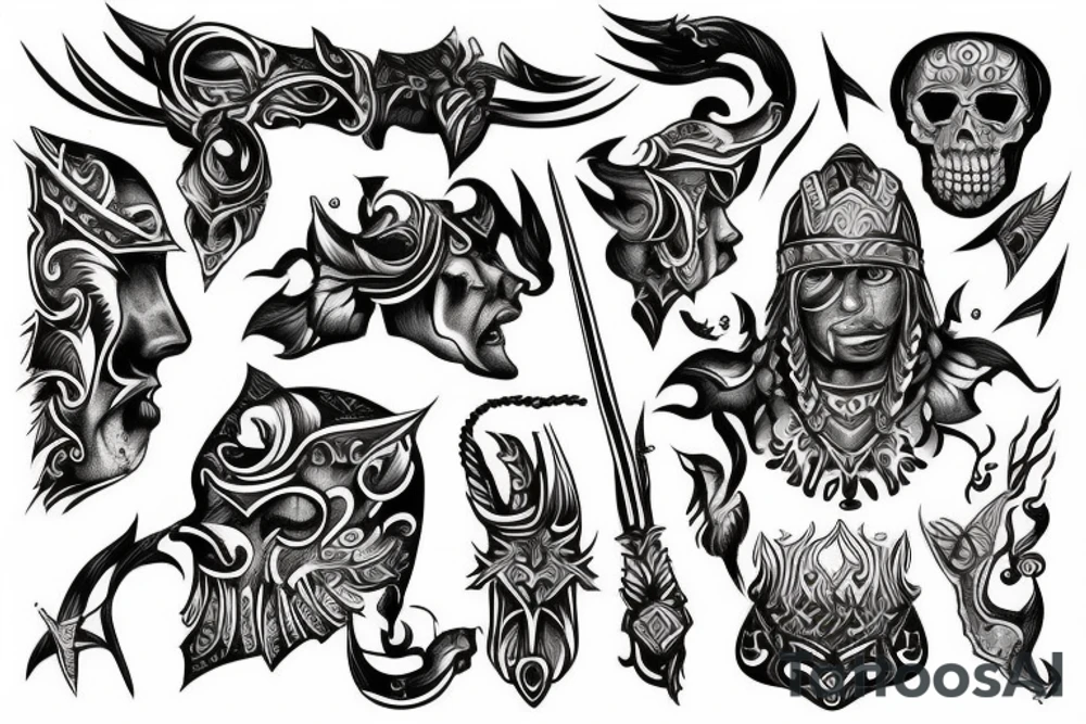 warrior tattoo idea