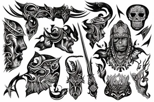 warrior tattoo idea