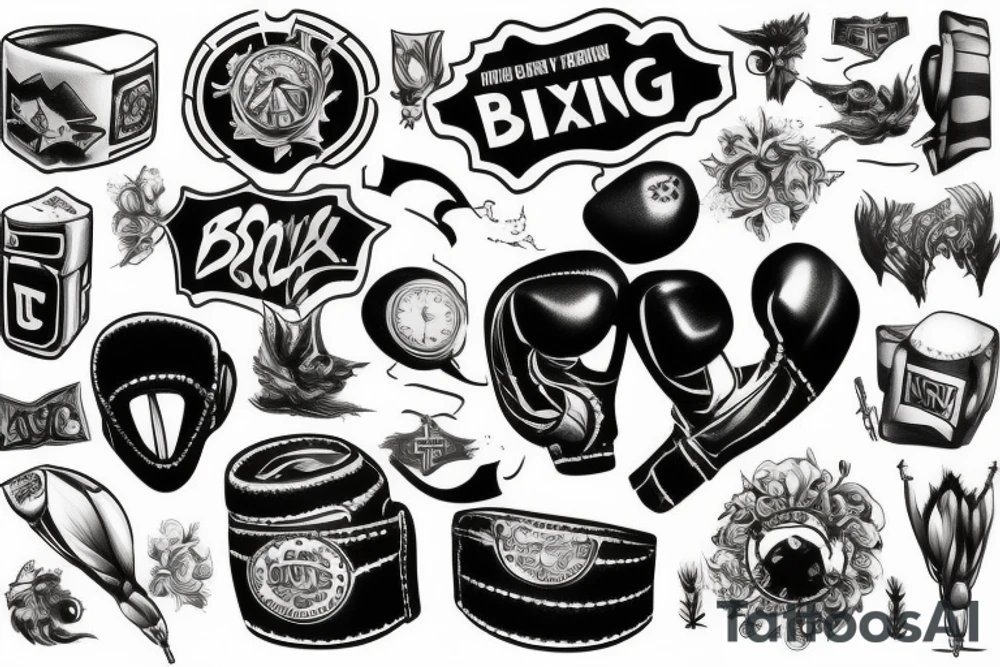 boxing tattoo idea