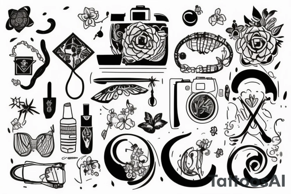 memory of a vacation with friends in spain. tattoo idea
